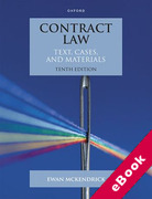 Cover of Contract Law: Text, Cases and Materials (eBook)
