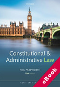 Cover of Core Text: Constitutional and Administrative Law (eBook)