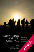 Cover of Privatizing Border Control: Law at the Limits of the Sovereign State (eBook)