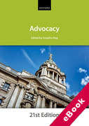 Cover of Bar Manual: Advocacy (eBook)