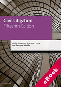 Cover of LPC: Civil Litigation (eBook)