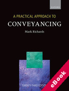 Cover of A Practical Approach to Conveyancing (eBook)