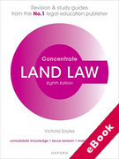 Cover of Concentrate: Land Law - Revision and Study Guide (eBook)