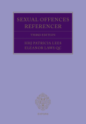 Cover of The Sexual Offences Referencer: A Practitioner's Guide to Indictments and Sentencing