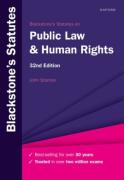 Cover of Blackstone's Statutes on Public Law and Human Rights