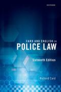 Cover of Card and English on Police Law