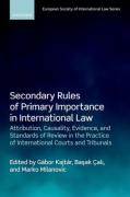 Cover of Secondary Rules of Primary Importance in International Law: Attribution, Causality, Evidence, and Standards of Review in the Practice of International Courts and Tribunals