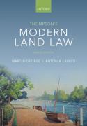 Cover of Thompson's Modern Land Law