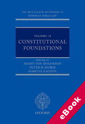 Cover of The Max Planck Handbooks in European Public Law, Volume II: Constitutional Foundations (eBook)