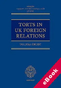 Cover of Torts in UK Foreign Relations (eBook)