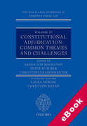 Cover of The Max Planck Handbooks in European Public Law, Volume IV: Constitutional Adjudication - Common Themes and Challenges (eBook)