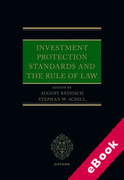 Cover of Investment Protection Standards and the Rule of Law (eBook)