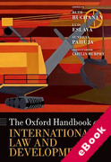 Cover of Oxford Handbook of International Law and Development (eBook)