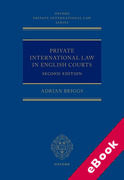 Cover of Private International Law in English Courts (eBook)