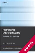 Cover of Postnational Constitutionalism: Europe and the Time of Law (eBook)