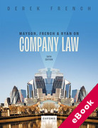 Cover of Mayson, French & Ryan on Company Law (eBook)