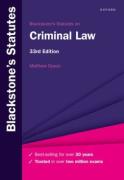 Cover of Blackstone's Statutes on Criminal Law