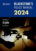 Cover of Blackstone's Police Manual 2024 Volume 1: Crime