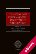 Cover of The Award in International Investment Arbitration (eBook)