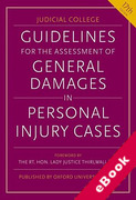 Cover of Guidelines for the Assessment of General Damages in Personal Injury Cases (eBook)