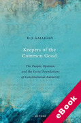 Cover of Keepers of the Common Good: The People, Opinion, and the Social Foundations of Constitutional Authority (eBook)