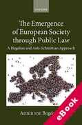 Cover of The Emergence of European Society through Public Law: A Hegelian and Anti-Schmittian Approach (eBook)