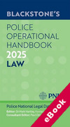 Cover of Blackstone's Police Operational Handbook 2025: Law (eBook)