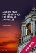 Cover of A Model Civil Procedure Code for England and Wales (eBook)