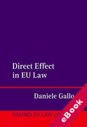 Cover of Direct Effect in EU Law (eBook)
