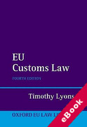 Cover of EU Customs Law (eBook)