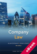 Cover of Company Law (eBook)