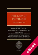 Cover of The Law of Privilege (eBook)