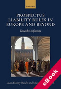Cover of Prospectus Liability Rules in Europe and Beyond: Towards Uniformity (eBook)
