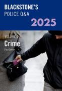 Cover of Blackstone's Police Q&A Volume 1: Crime 2025