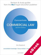 Cover of Concentrate: Commercial Law - Revision and Study Guide (eBook)