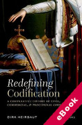 Cover of Redefining Codification: A Comparative History of Civil, Commercial, and Procedural Codes (eBook)