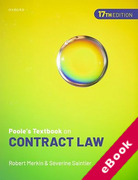 Cover of Poole's Textbook on Contract Law (eBook)