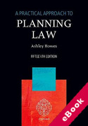 Cover of A Practical Approach to Planning Law (eBook)