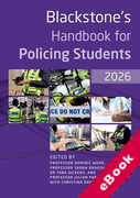 Cover of Blackstone's Handbook for Policing Students 2026 (eBook)