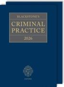 Cover of Blackstone's Criminal Practice 2026 (Book, 3 Supplements & eBook Pack)