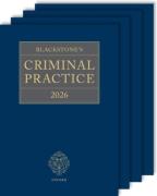 Cover of Blackstone's Criminal Practice 2026 (with Supplements 1, 2 & 3)