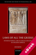 Cover of Laws of All the Greeks: International Law as Social Reality in Ancient Greece (eBook)