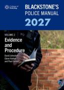 Cover of Blackstone's Police Manual 2027 Volume 2: Evidence and Procedure