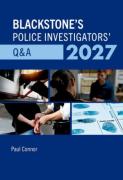 Cover of Blackstone's Police Investigators' Q&A 2027