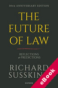 Cover of The Future of Law: Reflections and Predictions (eBook)