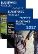 Cover of Blackstone's Police Q&A: Three Volume Pack 2027