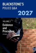 Cover of Blackstone's Police Q&A Volume 2: Evidence and Procedure 2027