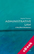 Cover of Administrative Law: A Very Short Introduction (eBook)