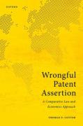 Cover of Wrongful Patent Assertion:	A Comparative Law and Economics Analysis