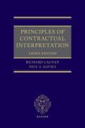 Cover of Principles of Contractual Interpretation